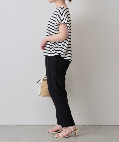 BEARDSLEY（ビアズリー）の「ボーダーマルTee（Tシャツ/カットソー・レディース・ブラック/イエロー・FREE）」の8枚目の写真