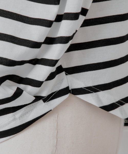 BEARDSLEY（ビアズリー）の「ボーダーマルTee（Tシャツ/カットソー・レディース・ブラック/イエロー・FREE）」の21枚目の写真