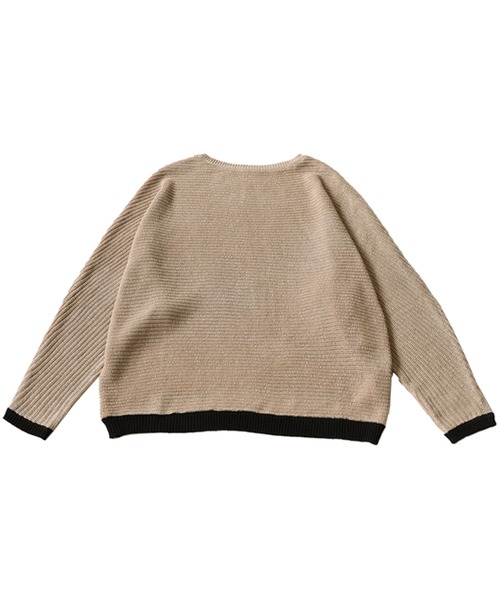 antiqua（アンティカ）の「麻タッチリバーシブルトップス（ニット/セーター・レディース・グリーン/レッド/ベージュ・ONESIZE）」の22枚目の写真