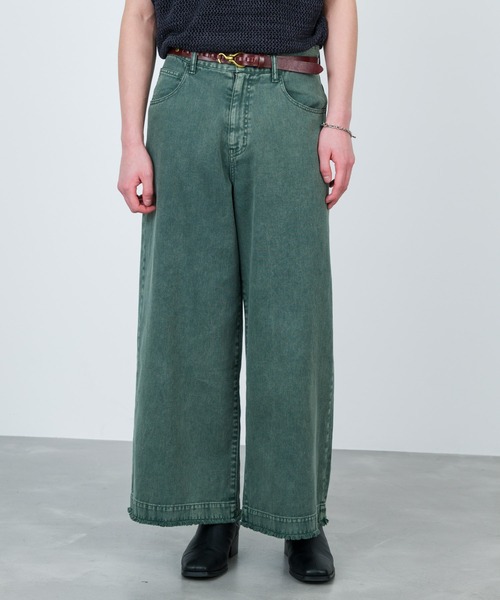 JUNRED（ジュンレッド）の「カラーデニムマキシフレア（デニムパンツ・メンズ・オレンジ/グリーン/サックスブルー/ベージュ系その他・L/M/S）」の5枚目の写真