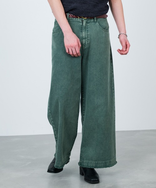 JUNRED（ジュンレッド）の「カラーデニムマキシフレア（デニムパンツ・メンズ・オレンジ/グリーン/サックスブルー/ベージュ系その他・L/M/S）」の6枚目の写真