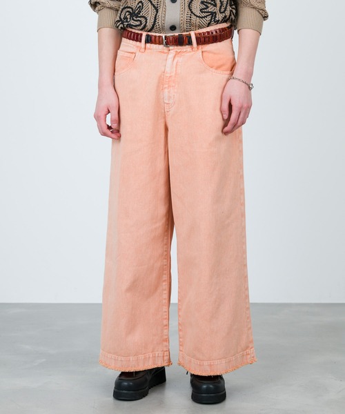 JUNRED（ジュンレッド）の「カラーデニムマキシフレア（デニムパンツ・メンズ・オレンジ/グリーン/サックスブルー/ベージュ系その他・L/M/S）」の7枚目の写真