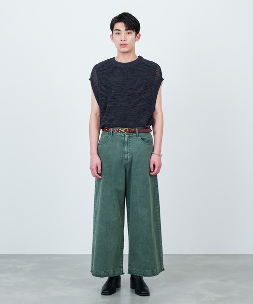 JUNRED（ジュンレッド）の「カラーデニムマキシフレア（デニムパンツ・メンズ・オレンジ/グリーン/サックスブルー/ベージュ系その他・L/M/S）」の9枚目の写真