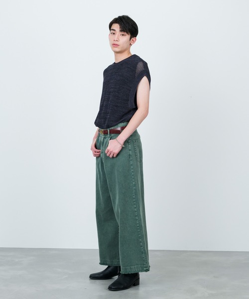 JUNRED（ジュンレッド）の「カラーデニムマキシフレア（デニムパンツ・メンズ・オレンジ/グリーン/サックスブルー/ベージュ系その他・L/M/S）」の10枚目の写真