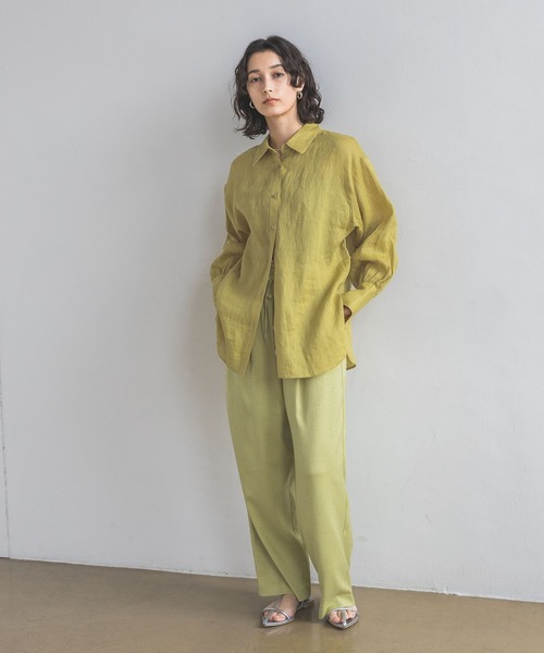 A part by（アパートバイ）の「フレンチリネンシャツ（シャツ/ブラウス