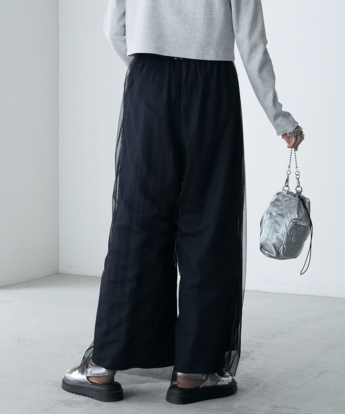 forksy.（フォルクシー）の「【forksy.】シアーレイヤードチュールパンツ（その他パンツ・レディース・ピンクベージュ/アイボリー/ブラック・FREE）」の7枚目の写真