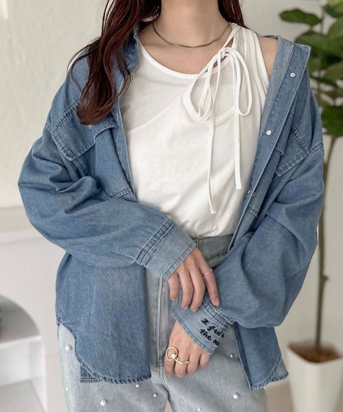 apres jour clair（アプレジュールクレア）の「【apres jour clair】マルチWAYデザインタンクトップ【ZOZOTOWN限定アイテム】（タンクトップ・レディース・ブラック/オフホワイト・フリー/X-LARGE）」の6枚目の写真