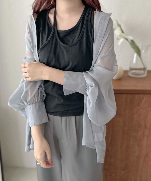 apres jour clair（アプレジュールクレア）の「【apres jour clair】マルチWAYデザインタンクトップ【ZOZOTOWN限定アイテム】（タンクトップ・レディース・ブラック/オフホワイト・フリー/X-LARGE）」の13枚目の写真