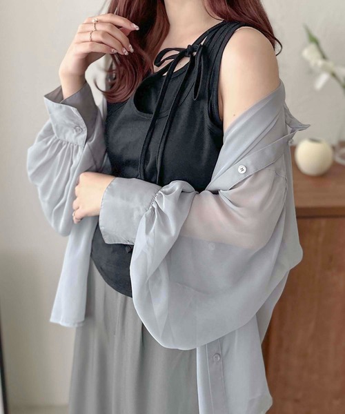 apres jour clair（アプレジュールクレア）の「【apres jour clair】マルチWAYデザインタンクトップ【ZOZOTOWN限定アイテム】（タンクトップ・レディース・ブラック/オフホワイト・フリー/X-LARGE）」の17枚目の写真