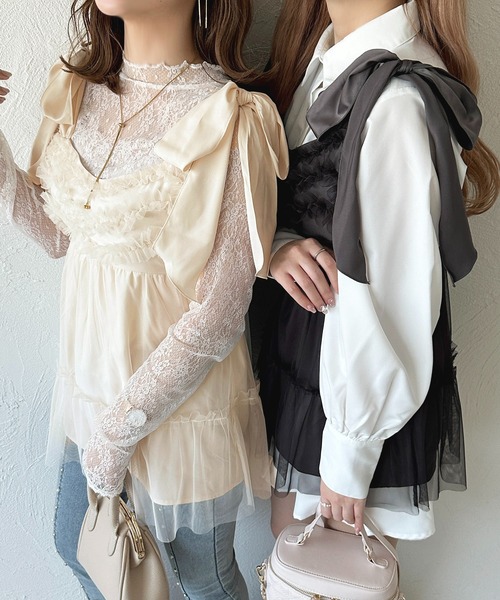 セール】フリルチュールキャミチュニック【ZOZOTOWN限定アイテム