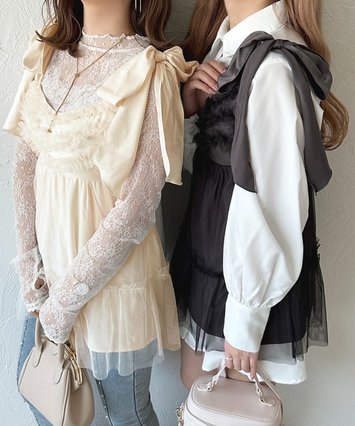 セール】フリルチュールキャミチュニック【ZOZOTOWN限定アイテム