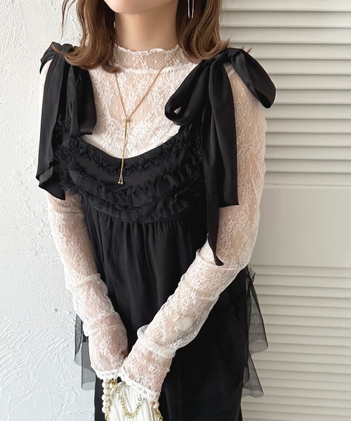 セール】フリルチュールキャミチュニック【ZOZOTOWN限定アイテム