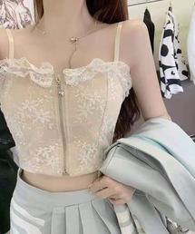 セクシー レース ビスチェ」に該当するホワイト/白色系の