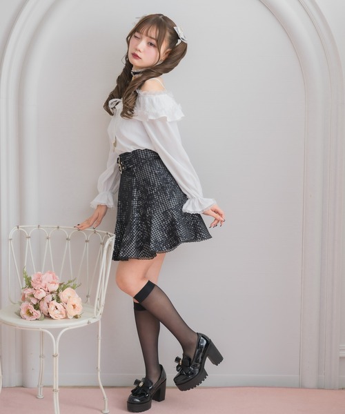 ROJITA(ロジータ)の「マーメイドミニスカート(スカート・レディース・チェック/ブラック・FREE)」の7枚目の写真