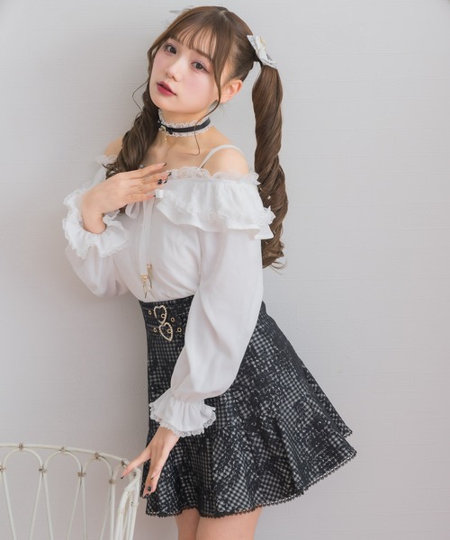 ROJITA(ロジータ)の「マーメイドミニスカート(スカート・レディース・チェック/ブラック・FREE)」の5枚目の写真