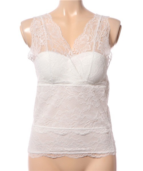 notch.（ノッチ）の「カップ付きレースタンクトップ（タンクトップ・レディース・ブラウン/ブラック/オフホワイト・M）」の14枚目の写真