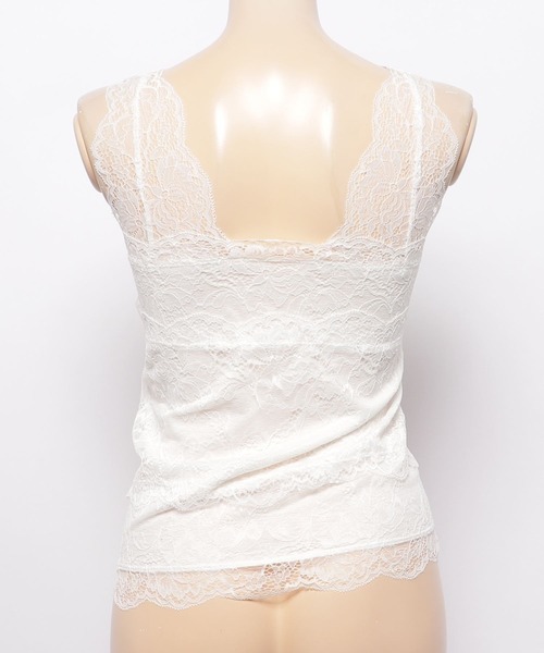 notch.（ノッチ）の「カップ付きレースタンクトップ（タンクトップ・レディース・ブラウン/ブラック/オフホワイト・M）」の17枚目の写真