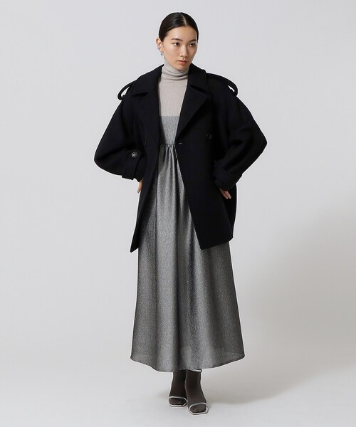 GALLEST（ギャレスト）の「◆コクーンPコート（ピーコート・レディース・オフホワイト/ブラック/カーキ・38/36）」の22枚目の写真