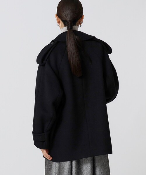 GALLEST（ギャレスト）の「◆コクーンPコート（ピーコート・レディース・オフホワイト/ブラック/カーキ・38/36）」の20枚目の写真