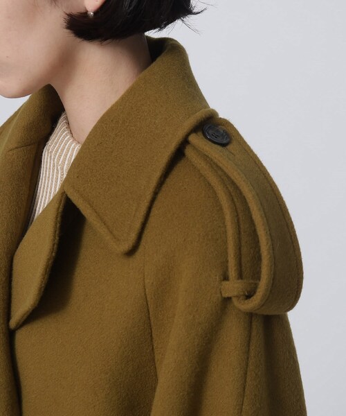 GALLEST（ギャレスト）の「◆コクーンPコート（ピーコート・レディース・オフホワイト/ブラック/カーキ・38/36）」の15枚目の写真