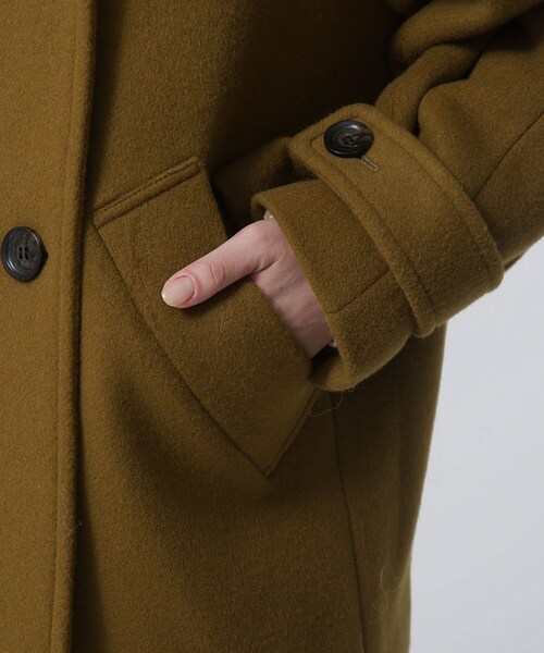 GALLEST（ギャレスト）の「◆コクーンPコート（ピーコート・レディース・オフホワイト/ブラック/カーキ・38/36）」の12枚目の写真