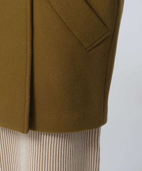 GALLEST（ギャレスト）の「◆コクーンPコート（ピーコート・レディース・オフホワイト/ブラック/カーキ・38/36）」の11枚目の写真