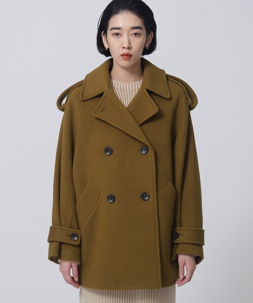 GALLEST（ギャレスト）の「◆コクーンPコート（ピーコート・レディース・オフホワイト/ブラック/カーキ・38/36）」の9枚目の写真