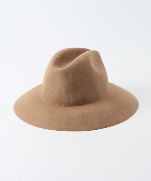 SHIPS（シップス）の「grillo & c for SHIPS: ウール/フェルト ロングブリムハット■（ハット・メンズ・カーキ/ブラウン/オリーブ/ネイビー/ブラック・ONE SIZE）」の7枚目の写真