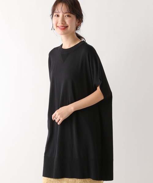 LEPSIM(レプシィム)の「14ゲージスウェットライクチュニックワンピース 992082(チュニック・レディース・ブラック/ライトグレー/オレンジ・FREE)」の5枚目の写真
