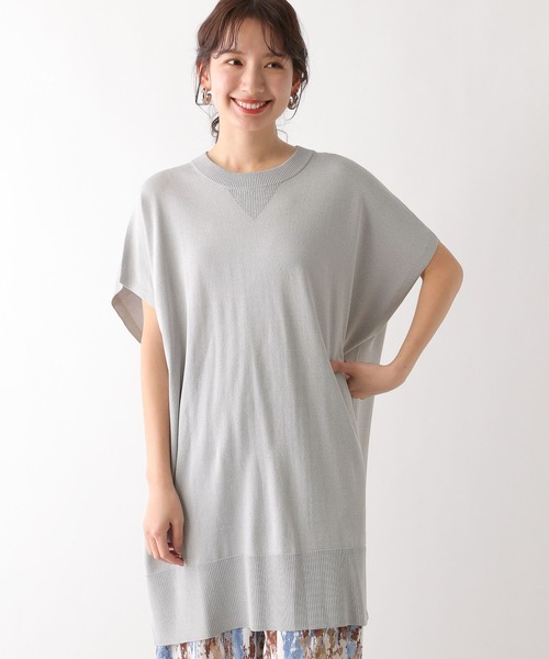 LEPSIM(レプシィム)の「14ゲージスウェットライクチュニックワンピース 992082(チュニック・レディース・ブラック/ライトグレー/オレンジ・FREE)」の9枚目の写真