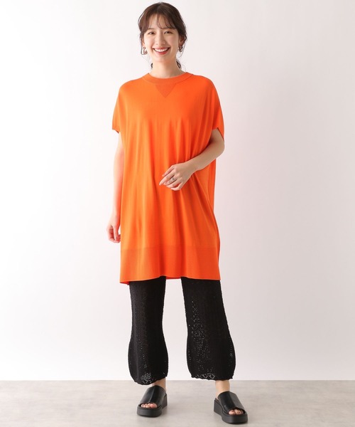 LEPSIM(レプシィム)の「14ゲージスウェットライクチュニックワンピース 992082(チュニック・レディース・ブラック/ライトグレー/オレンジ・FREE)」の17枚目の写真