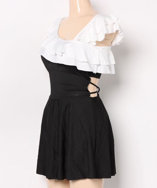 Ritzy（リッツィー）の「配色フリル ワンピース 水着（水着）」 - WEAR