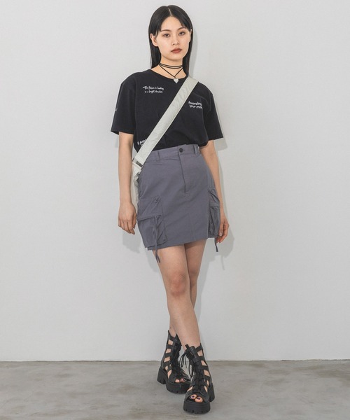 PAGEBOY(ページボーイ)の「3Dポケットミニスカート(スカート・レディース・ブラック/チャコールグレー・FREE)」の19枚目の写真