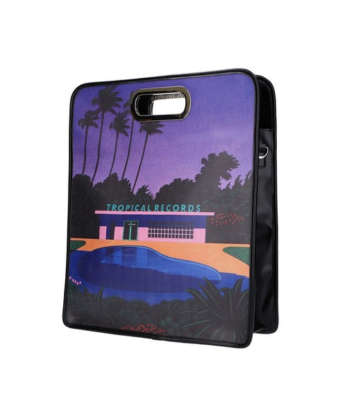 X-girl(エックスガール)の「X-girl x HIROSHI NAGAI RECORD BAG(ショルダーバッグ・レディース・ブラック・ONE SIZE)」の10枚目の写真