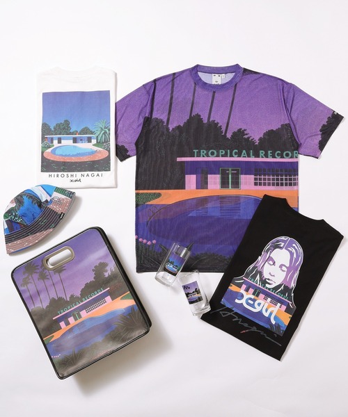 X-girl(エックスガール)の「X-girl x HIROSHI NAGAI RECORD BAG(ショルダーバッグ・レディース・ブラック・ONE SIZE)」の2枚目の写真