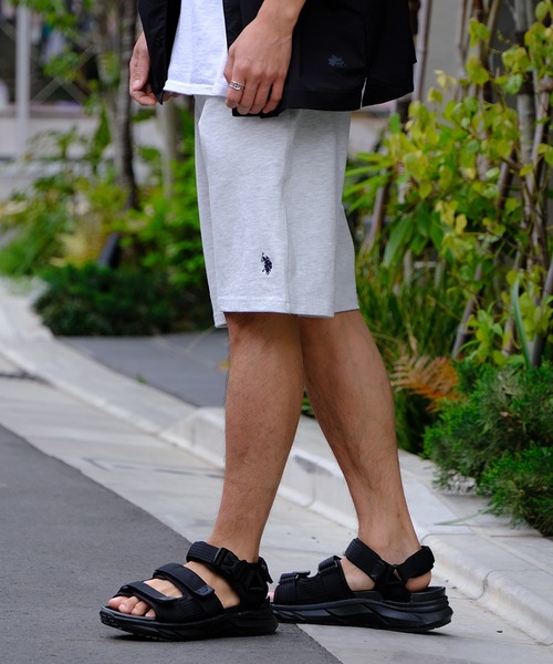 U.S. POLO ASSN.（ユーエスポロアッスン）の「【U.S. POLO ASSN./ユーエスポロアッスン】ワンポイント刺繍スウェットショートパンツ（スウェットパンツ・メンズ・スミクロ/杢グレー/ネイビー/オフホワイト/ブラック・L/LL/M）」の11枚目の写真
