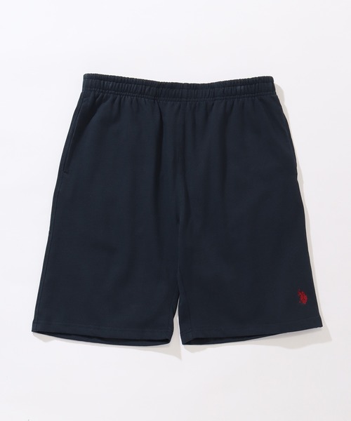 U.S. POLO ASSN.（ユーエスポロアッスン）の「【U.S. POLO ASSN./ユーエスポロアッスン】ワンポイント刺繍スウェットショートパンツ（スウェットパンツ・メンズ・スミクロ/杢グレー/ネイビー/オフホワイト/ブラック・L/LL/M）」の12枚目の写真