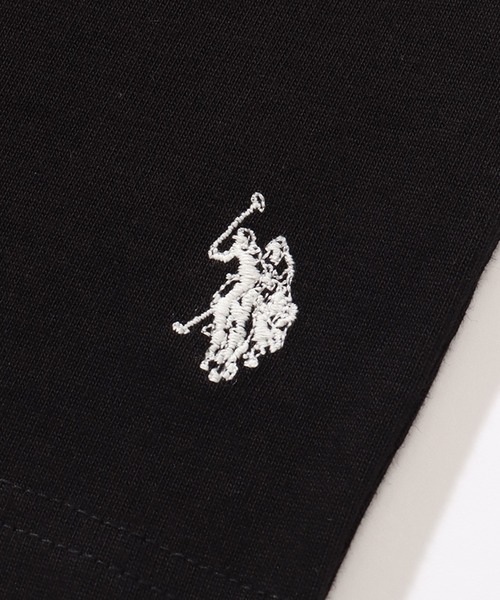 U.S. POLO ASSN.（ユーエスポロアッスン）の「【U.S. POLO ASSN./ユーエスポロアッスン】ワンポイント刺繍スウェットショートパンツ（スウェットパンツ・メンズ・スミクロ/杢グレー/ネイビー/オフホワイト/ブラック・L/LL/M）」の21枚目の写真