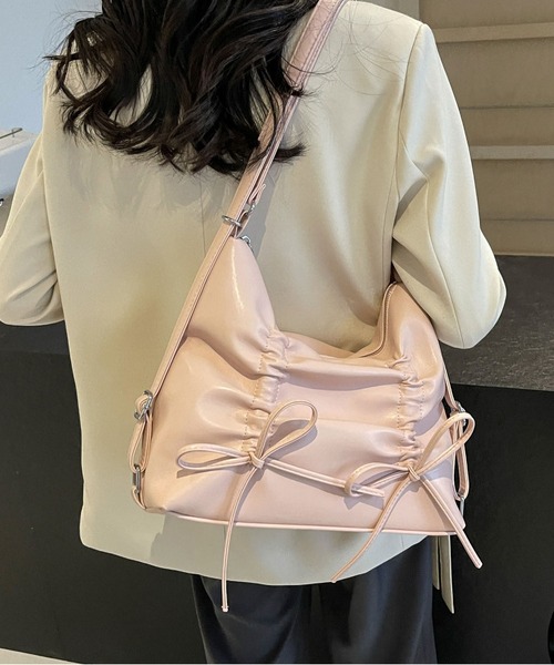 ラ*ル様 バッグ３品 セール】紐リボン 3wayバックパック/ショルダーバッグ
