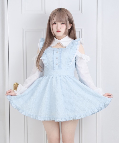Pal elfy（パルエルフィー）の「膨れジャガードレースワンピース