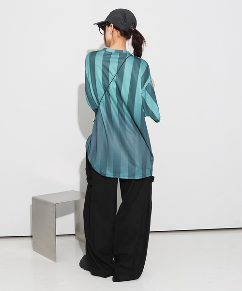 FOLLOWIN（フォロウィン）の「[UNISEX][カタチ綺麗！！]サイドスナップダブルアジャストバルーンワイドパンツ（カーゴパンツ・レディース・ホワイト/ブラック・FREE）」の7枚目の写真