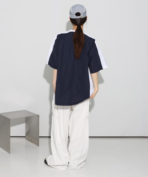FOLLOWIN（フォロウィン）の「[UNISEX][カタチ綺麗！！]サイドスナップダブルアジャストバルーンワイドパンツ（カーゴパンツ・レディース・ホワイト/ブラック・FREE）」の18枚目の写真