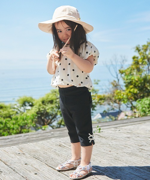 セール】【スマイル/防汚加工】7分丈リボンパンツ（その他パンツ