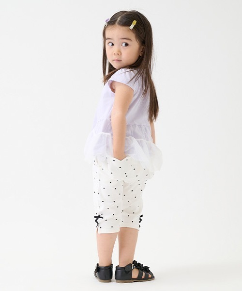 petit main(プティマイン)の「【スマイル/防汚加工】7分丈リボンパンツ(その他パンツ・キッズ・ブルー/ブラック/アイボリー/ライトベージュ/ネイビー・80cm/90cm/100cm/110cm/120cm/130cm)」の7枚目の写真