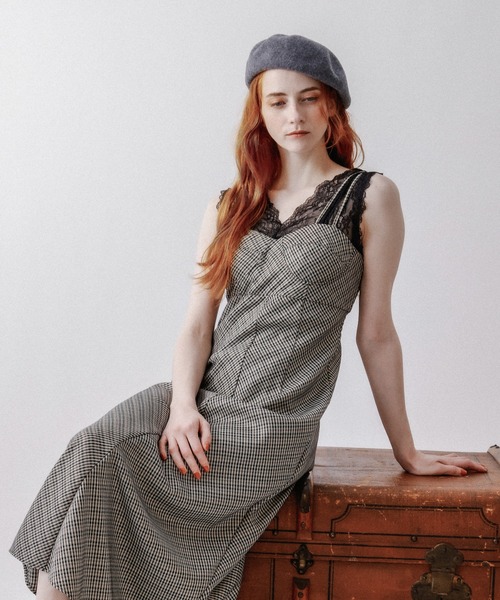 DEICY（デイシー）チェックバイヤスワンピース DEICY（デイシー）の「チェックビスチェワンピース（ワンピース）」 - WEAR