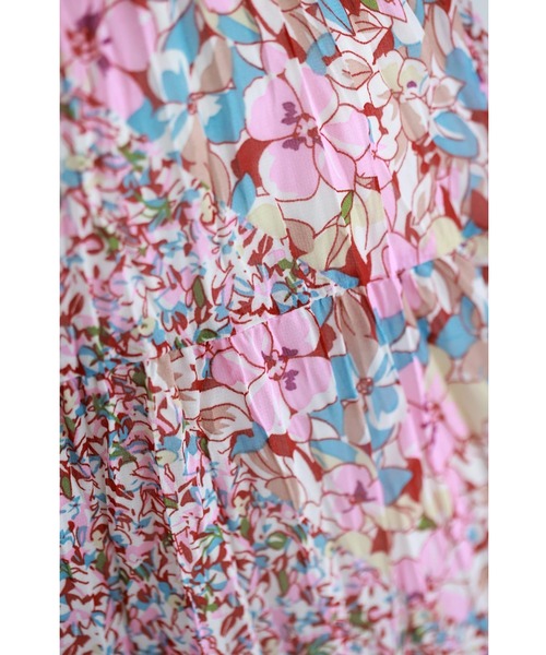 cawaii(カワイイ)の「揺れ弾むワッシャープリーツの花畑ミディアムスカート(スカート・レディース・ピンク・FREE)」の9枚目の写真