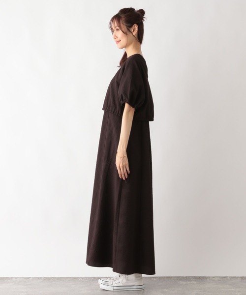 GLOBAL WORK（グローバルワーク）の「MATINEE LINE/ドロストブラウス＊キャミワンピース/123953（ワンピース・レディース・ブラック/ブラウン・LARGE/MEDIUM）」の11枚目の写真