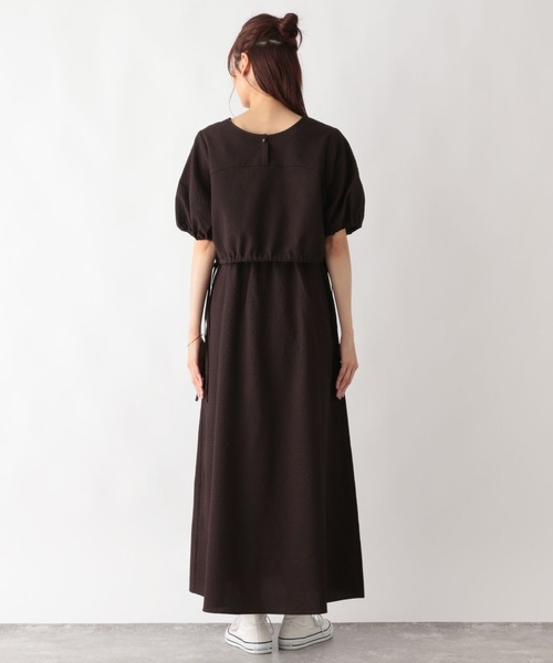 GLOBAL WORK（グローバルワーク）の「MATINEE LINE/ドロストブラウス＊キャミワンピース/123953（ワンピース・レディース・ブラック/ブラウン・LARGE/MEDIUM）」の12枚目の写真