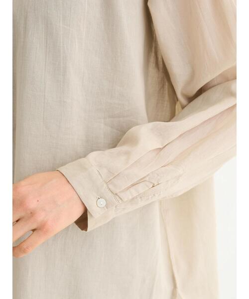 Green　Parks（グリーンパークス）の「I　ボイルゆったりシャツ（シャツ/ブラウス・レディース・ピンク/パープル/ブルー系その他7/ライトベージュ・FREE）」の20枚目の写真