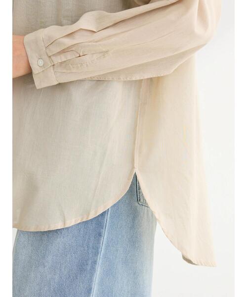 Green　Parks（グリーンパークス）の「I　ボイルゆったりシャツ（シャツ/ブラウス・レディース・ピンク/パープル/ブルー系その他7/ライトベージュ・FREE）」の19枚目の写真